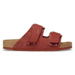 Birkenstock Uji Nubuck-Suede Leather Sienna Red -Birkenstock Shop 1025681 side