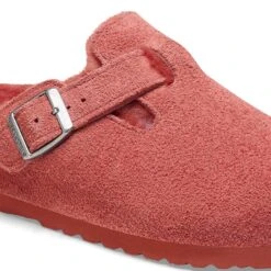 Birkenstock Boston Shearling Suede Leather Sienna Red 12 Birkenstock Boston Shearling Suede Leather Sienna Red -Birkenstock Shop 1025685 detail 1