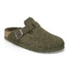 Birkenstock Boston Shearling Suede Leather Thyme -Birkenstock Shop 1025686