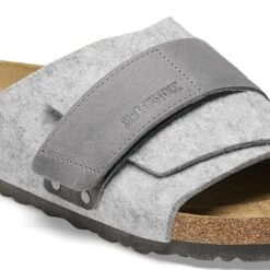 Birkenstock Kyoto Natural Leather-Felt Light Gray 12 Birkenstock Kyoto Natural Leather-Felt Light Gray -Birkenstock Shop 1025708 detail 1