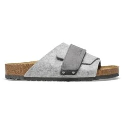 Birkenstock Kyoto Natural Leather-Felt Light Gray 10 Birkenstock Kyoto Natural Leather-Felt Light Gray -Birkenstock Shop 1025708 side