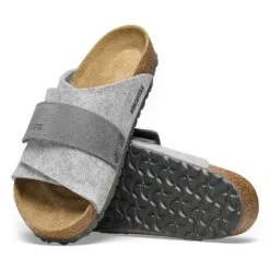 Birkenstock Kyoto Natural Leather-Felt Light Gray 13 Birkenstock Kyoto Natural Leather-Felt Light Gray -Birkenstock Shop 1025708 sole