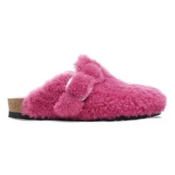 Birkenstock Boston Big Buckle Shearling Fuchsia Tulip -Birkenstock Shop 1025722 side