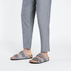 Birkenstock Uji Natural Leather-Felt Light Gray -Birkenstock Shop 1025736 f look m