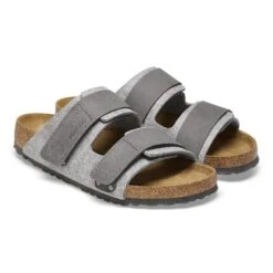 Birkenstock Uji Natural Leather-Felt Light Gray -Birkenstock Shop 1025736 pair
