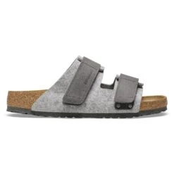 Birkenstock Uji Natural Leather-Felt Light Gray -Birkenstock Shop 1025736 side