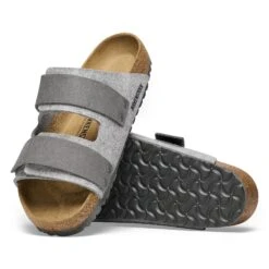 Birkenstock Uji Natural Leather-Felt Light Gray -Birkenstock Shop 1025736 sole