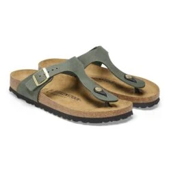 Birkenstock Gizeh Nubuck Leather Thyme -Birkenstock Shop 1025739 pair