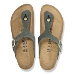 Birkenstock Gizeh Nubuck Leather Thyme -Birkenstock Shop 1025739 top