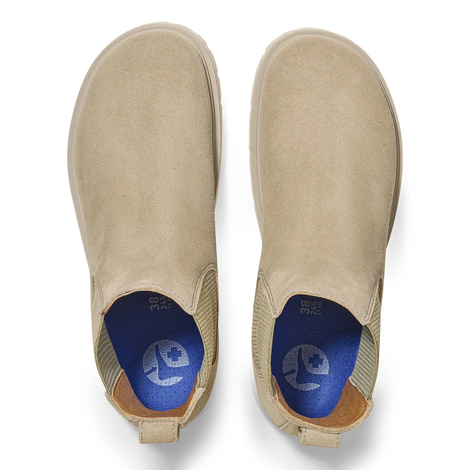 Birkenstock Highwood Slip On Women Suede Leather Taupe 2 Birkenstock Highwood Slip On Women Suede Leather Taupe - Image 2