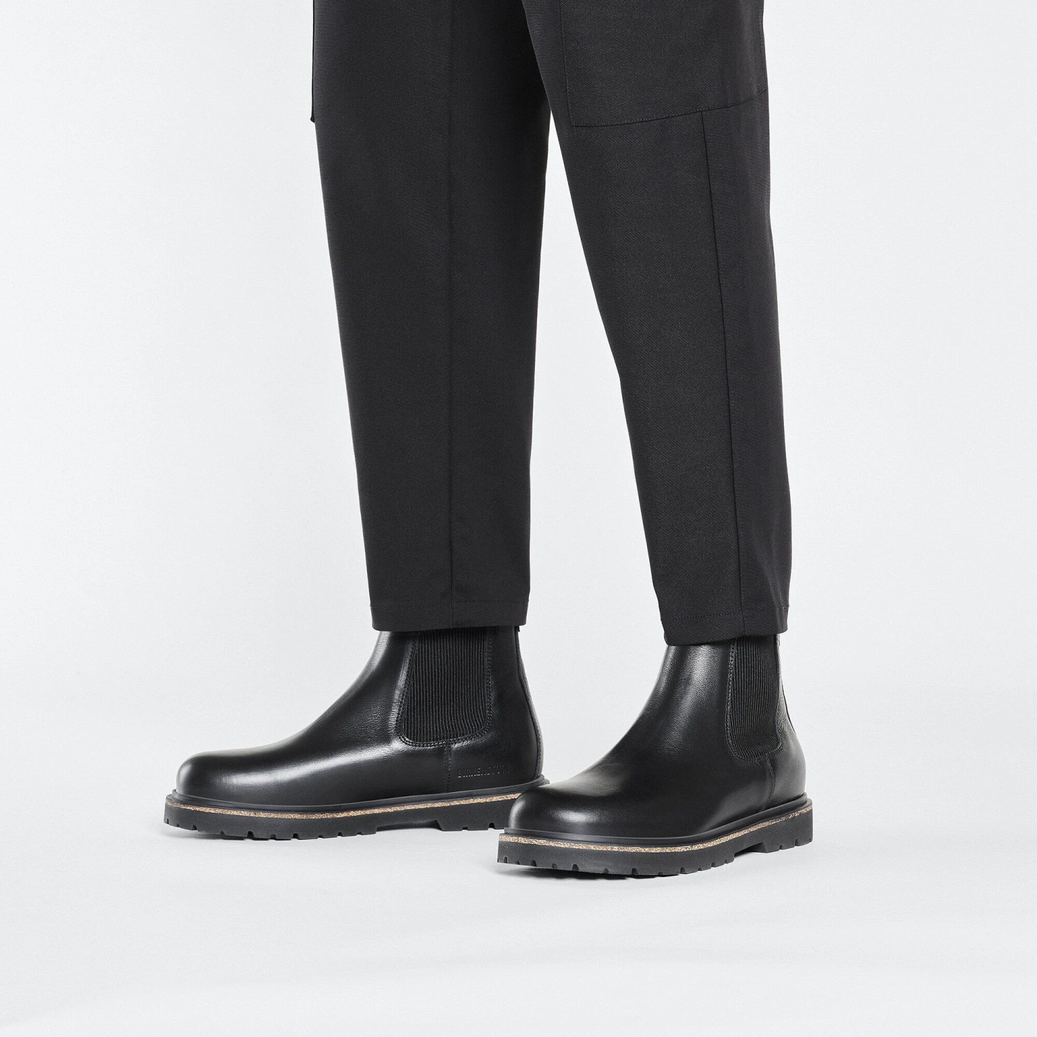 Birkenstock Highwood Slip On Men Leather Black 6 Birkenstock Highwood Slip On Men Leather Black - Image 6