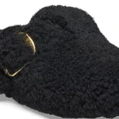 Birkenstock Boston Big Buckle Shearling Black Gold -Birkenstock Shop 1025891 detail 1