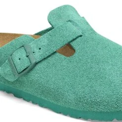 Birkenstock Boston Suede Leather Digital Green -Birkenstock Shop 1026129 detail 1