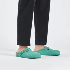 Birkenstock Boston Suede Leather Digital Green -Birkenstock Shop 1026129 f look m