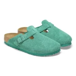 Birkenstock Boston Suede Leather Digital Green -Birkenstock Shop 1026129 pair