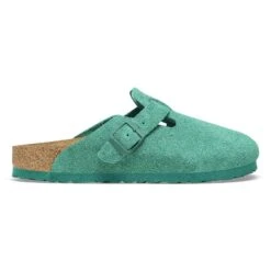 Birkenstock Boston Suede Leather Digital Green -Birkenstock Shop 1026129 side
