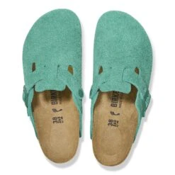 Birkenstock Boston Suede Leather Digital Green -Birkenstock Shop 1026129 top