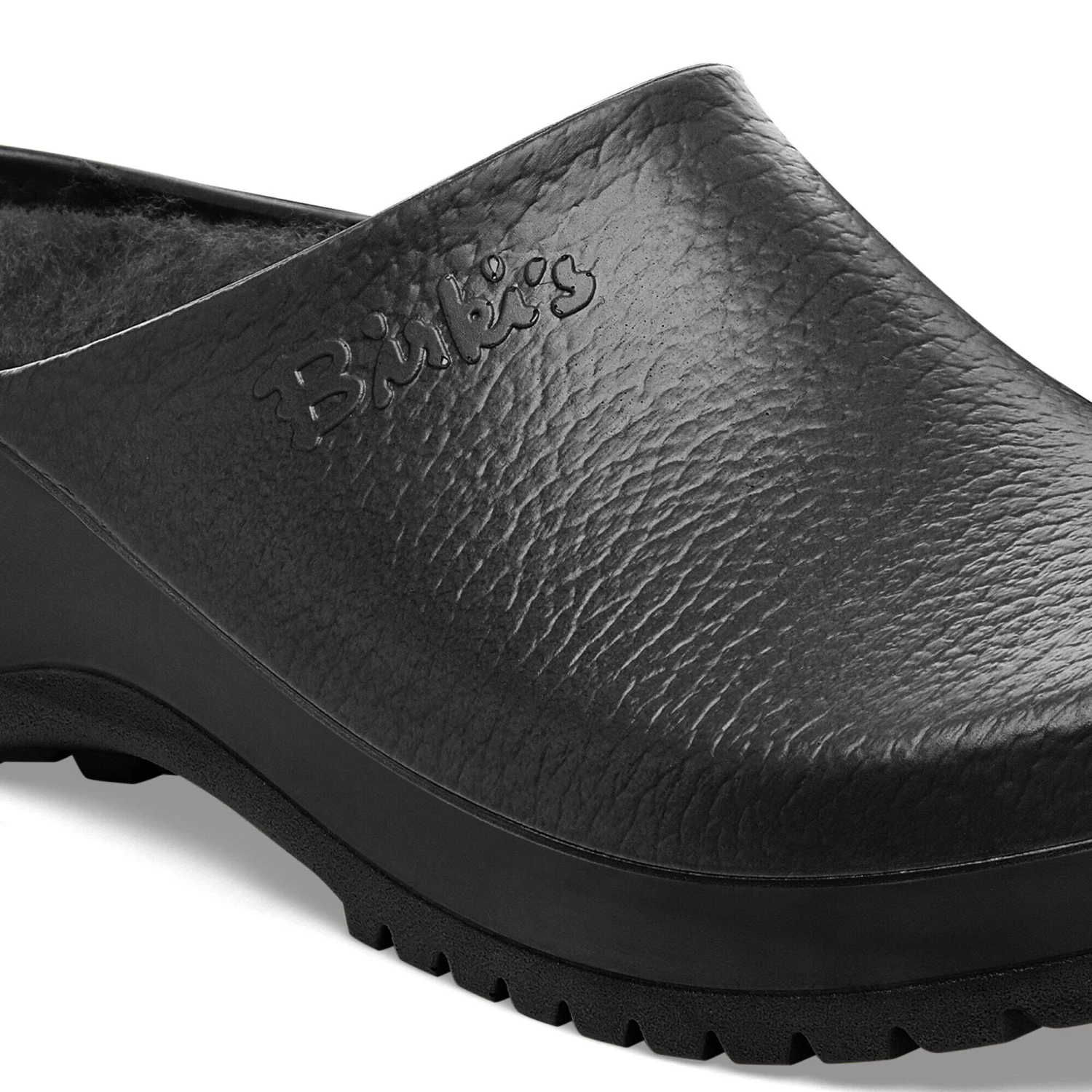 Birkenstock Super-Birki Shearling Polyurethane Jet Black 4 Birkenstock Super-Birki Shearling Polyurethane Jet Black - Image 4