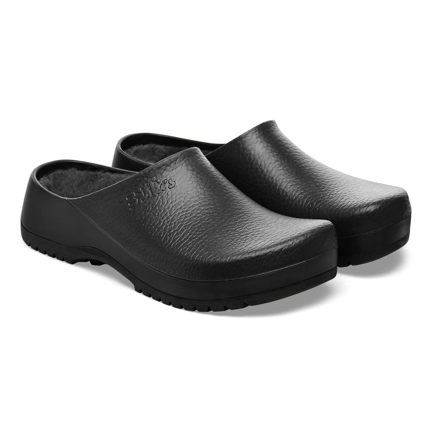 Birkenstock Super-Birki Shearling Polyurethane Jet Black 6 Birkenstock Super-Birki Shearling Polyurethane Jet Black - Image 6
