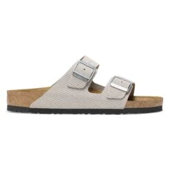 Birkenstock Arizona Suede Embossed Corduroy Stone Coin -Birkenstock Shop 1026131 side