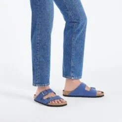 Birkenstock Arizona Suede Embossed Corduroy Indigo 17 Birkenstock Arizona Suede Embossed Corduroy Indigo -Birkenstock Shop 1026134 f look m
