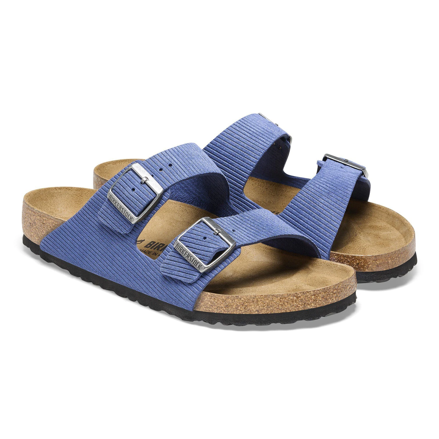 Birkenstock Arizona Suede Embossed Corduroy Indigo 10 Birkenstock Arizona Suede Embossed Corduroy Indigo - Image 10