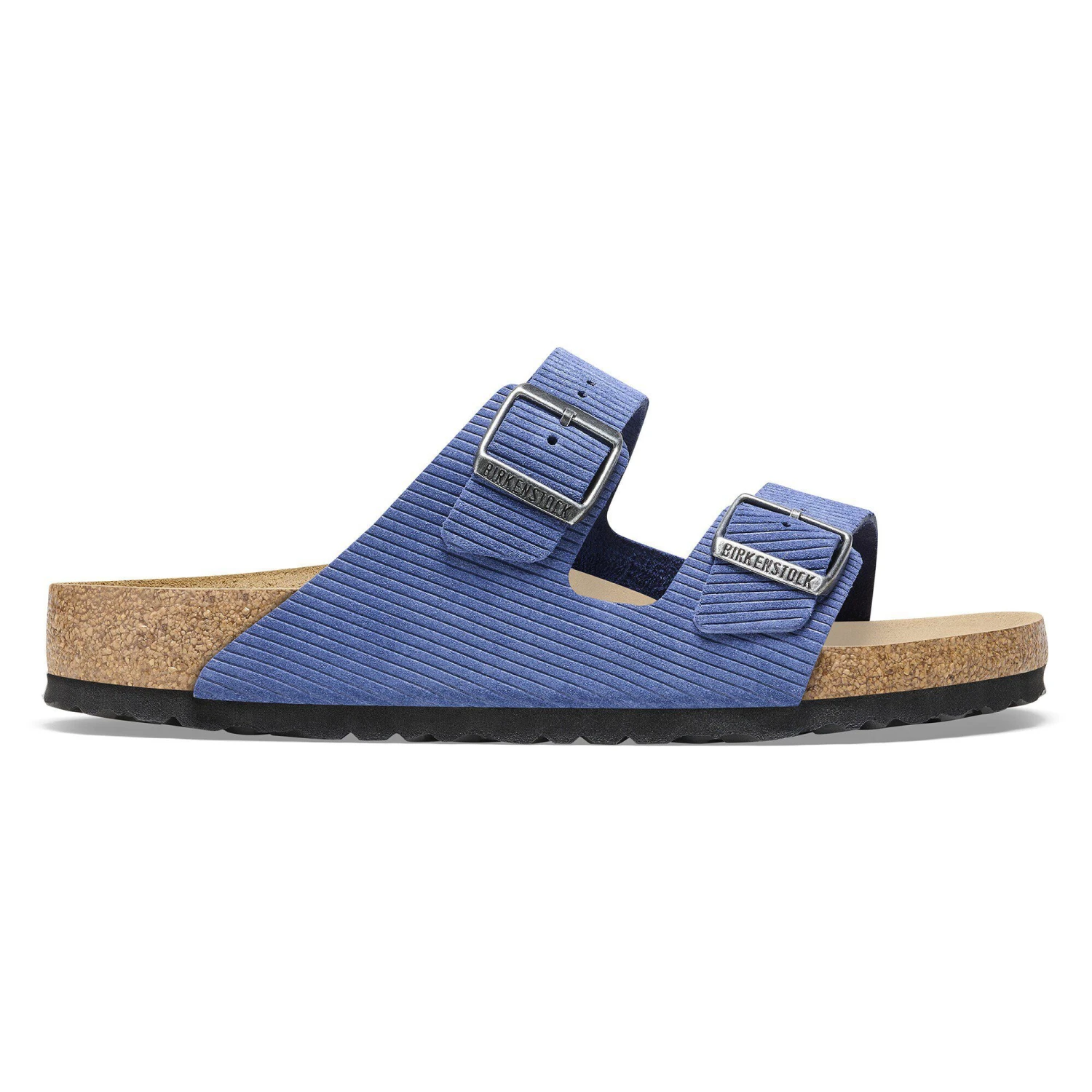 Birkenstock Arizona Suede Embossed Corduroy Indigo 3 Birkenstock Arizona Suede Embossed Corduroy Indigo - Image 3