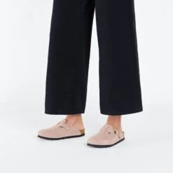 Birkenstock Boston Suede Leather Light Rose -Birkenstock Shop 1026139 f look f