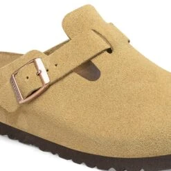 Birkenstock Boston Suede Leather Latte Cream -Birkenstock Shop 1026181 detail 1