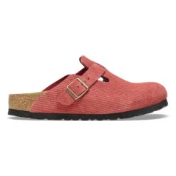 Birkenstock Boston Suede Embossed Corduroy Sienna Red -Birkenstock Shop 1026198 side