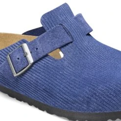 Birkenstock Boston Suede Embossed Corduroy Indigo -Birkenstock Shop 1026203 detail 1