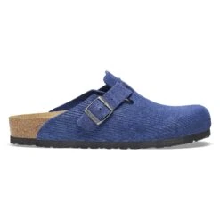 Birkenstock Boston Suede Embossed Corduroy Indigo -Birkenstock Shop 1026203 side