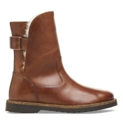 Birkenstock Uppsala Shearling Leather Cognac -Birkenstock Shop 1026205 side