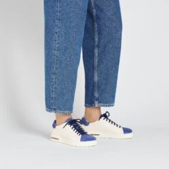 Birkenstock Bend Low Decon Pop Natural Leather-Nubuck Indigo Blue/Eggshell -Birkenstock Shop 1026207 f look f