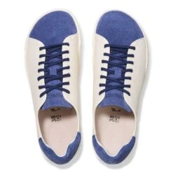 Birkenstock Bend Low Decon Pop Natural Leather-Nubuck Indigo Blue/Eggshell -Birkenstock Shop 1026207 top