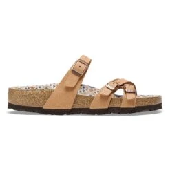 Birkenstock Franca Vegan Birkibuc Pecan -Birkenstock Shop 1026213 side