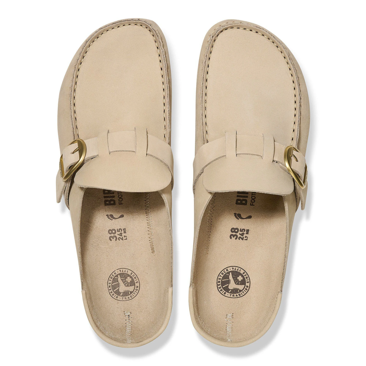 Birkenstock Buckley Nubuck Leather Sandcastle 2 Birkenstock Buckley Nubuck Leather Sandcastle - Image 2