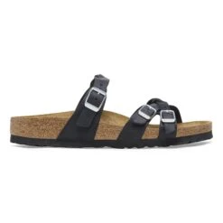 Birkenstock Franca Braided Oiled Leather Black -Birkenstock Shop 1026295 side