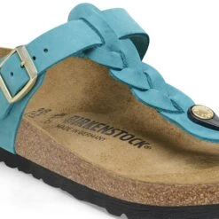 Birkenstock Gizeh Braided Oiled Leather Biscay Bay 12 Birkenstock Gizeh Braided Oiled Leather Biscay Bay -Birkenstock Shop 1026324 detail 1