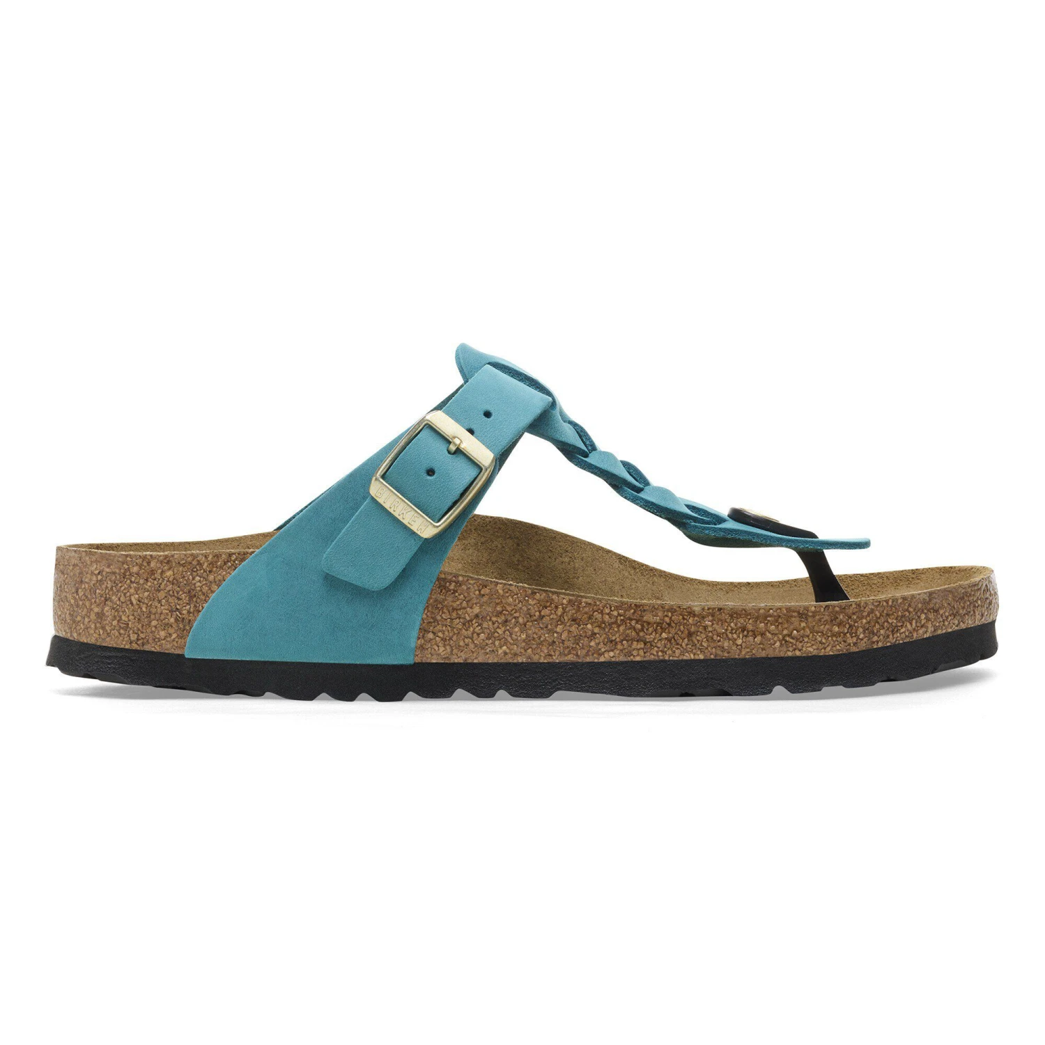 Birkenstock Gizeh Braided Oiled Leather Biscay Bay 3 Birkenstock Gizeh Braided Oiled Leather Biscay Bay - Image 3