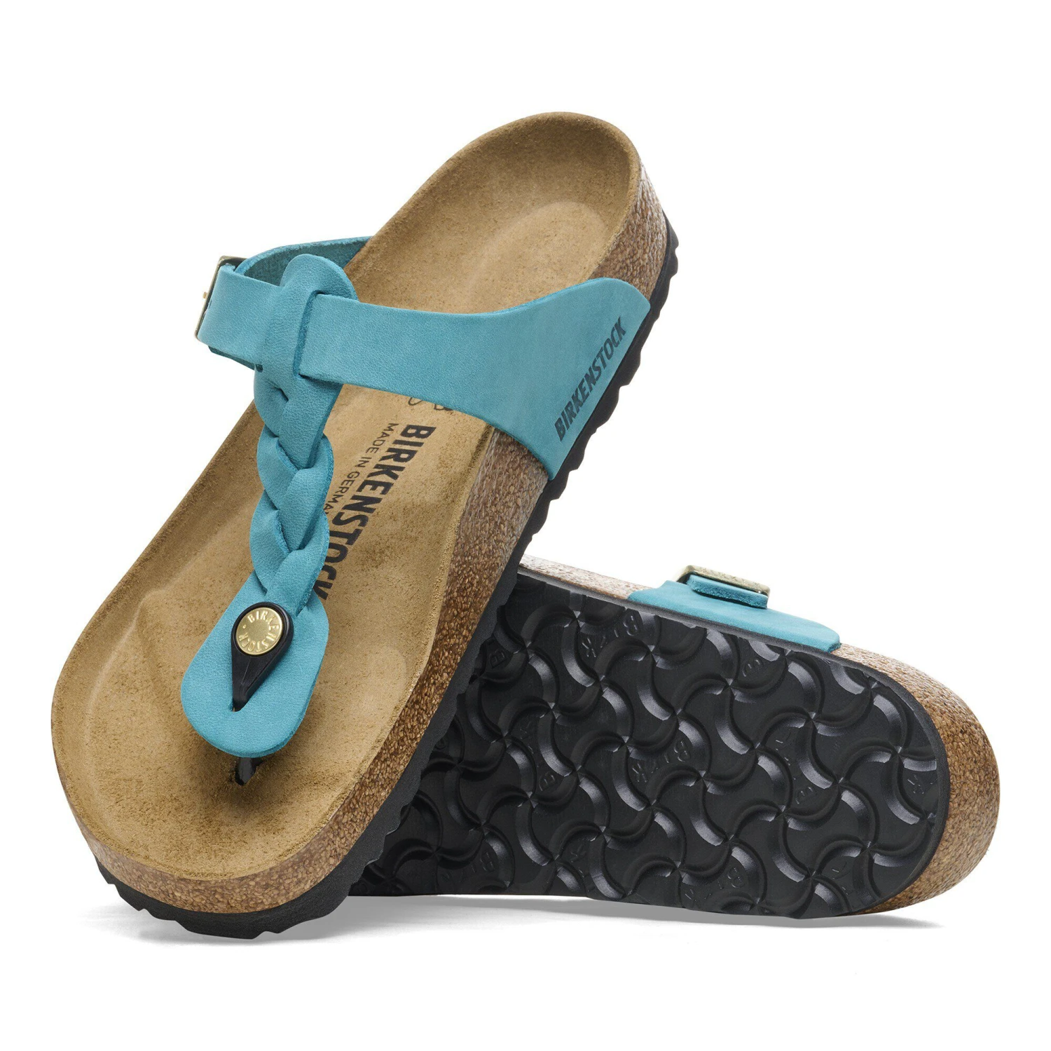 Birkenstock Gizeh Braided Oiled Leather Biscay Bay 8 Birkenstock Gizeh Braided Oiled Leather Biscay Bay - Image 8