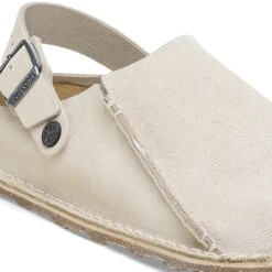 Birkenstock Lutry Premium Suede Suede Leather Eggshell -Birkenstock Shop 1026344 detail 1