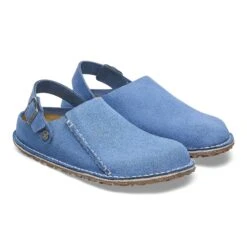 Birkenstock Lutry Premium Suede Suede Leather Elemental Blue -Birkenstock Shop 1026361 pair