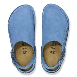 Birkenstock Lutry Premium Suede Suede Leather Elemental Blue -Birkenstock Shop 1026361 top
