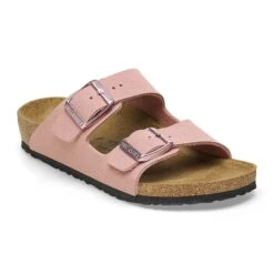 Birkenstock Arizona Kids Birkibuc Pink Clay
