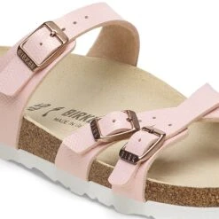 Birkenstock Franca Birko-Flor Embossed Shiny Light Rose -Birkenstock Shop 1026419 detail 1