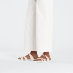 Birkenstock Franca Birko-Flor Embossed Shiny Light Rose -Birkenstock Shop 1026419 f look f