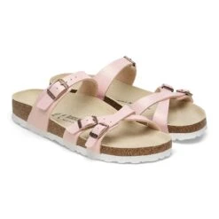 Birkenstock Franca Birko-Flor Embossed Shiny Light Rose -Birkenstock Shop 1026419 pair