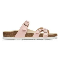 Birkenstock Franca Birko-Flor Embossed Shiny Light Rose -Birkenstock Shop 1026419 side