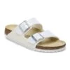Birkenstock Arizona Birko-Flor Embossed Shiny White